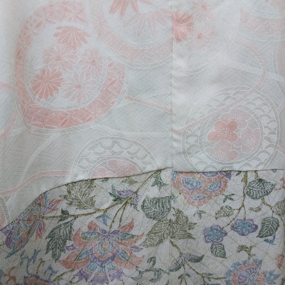 Vintage Jackets & Coats Vintage Japanese Silk Chirimin Hand Sewn Kimono Sleeve Haori Jacket